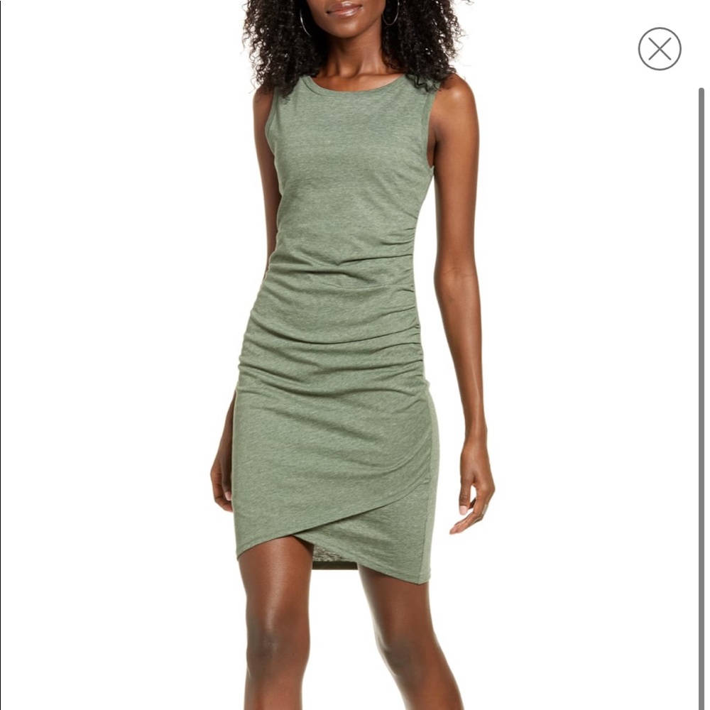 Leith Ruched Body-Con Tank Dress